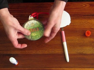Personalize a Plaster Christmas Ornament with Craft Attitude