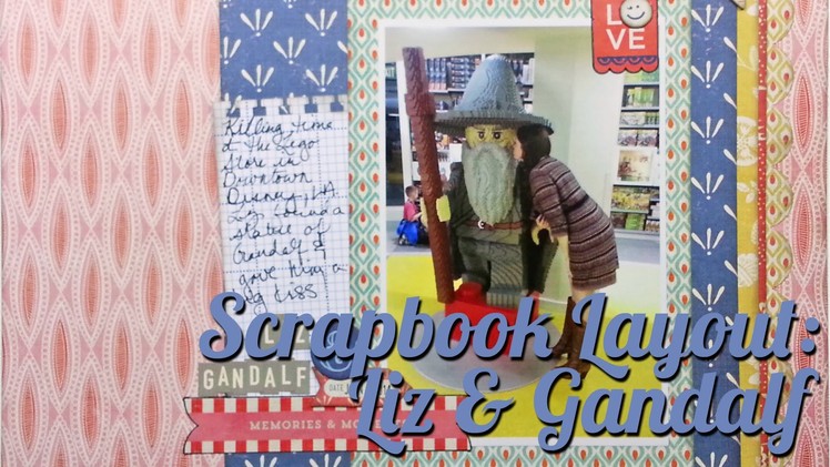 Scrapbook Layout: Liz & Gandalf, 12"x12"
