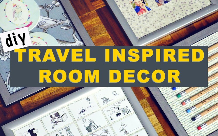 Travel Inspired Room Decor | DIY Room Decor | DIY Gallery Wall