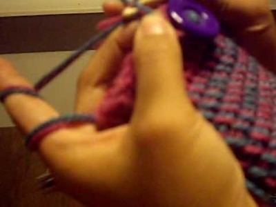 Tunisian Crochet: Create the button loop