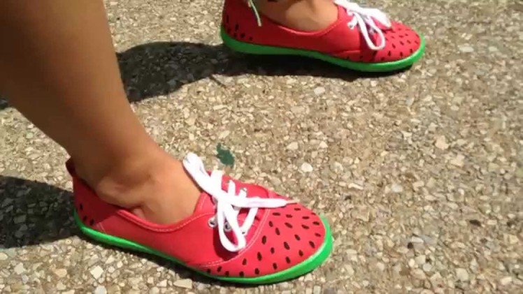 Watermelon Shoes DIY