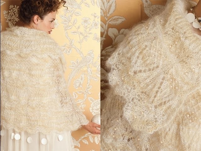 #2 Lace and Pearls Cape, Vogue Knitting Fall 2012