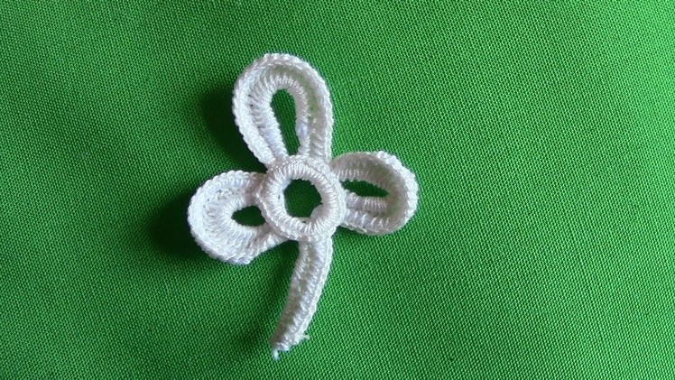 A Small Shamrock in Irish Crochet Lace