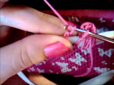 Beaded Crochet flip flop sandal Tutorial part 1