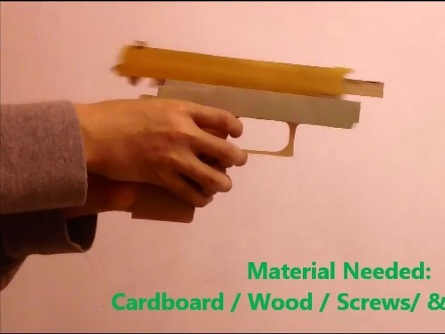 Blowback Rubberband Gun- Tutorial- DIY