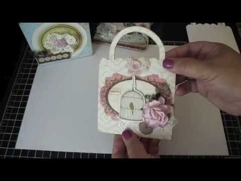 Bona for AccuCut Craft - 3 Projects 1 Purse Pocket Die! |  Make a Card, Scrapbook Album and Gift Box
