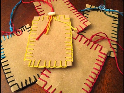 Brown paper bag crafts ideas - Home Art Design Decorations