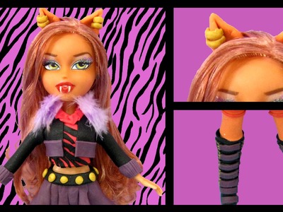 Clawdeen Wolf Monster High Play Doh Inspired Costume with Cloe BRATZ Play-Doh Craft N Toys
