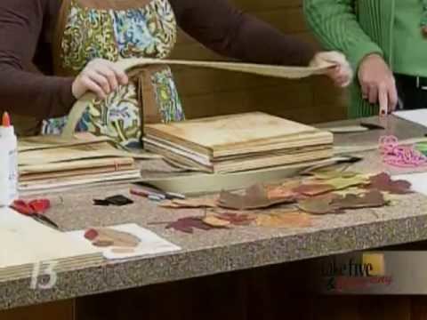 CraftSanity on TV: Making a leaf press
