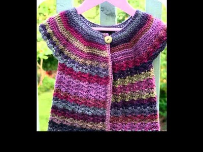 Crochet baby sweater pattern