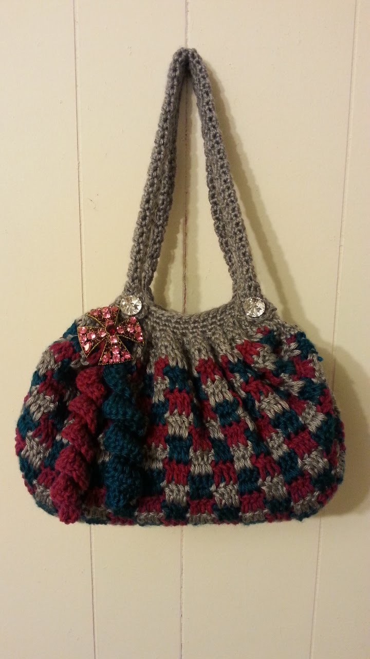 #Crochet Clever Blocks Stitch Handbag Purse #TUTORIAL
