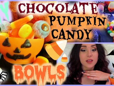 DIY Chocolate Pumpkin Candy Bowls  | Halloween Treats | BALLOON BOWLS