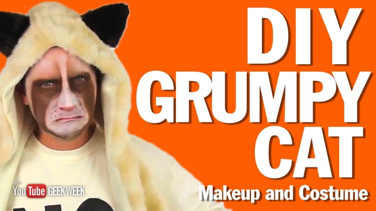 DIY Grumpy Cat Makeup and Costume How-To