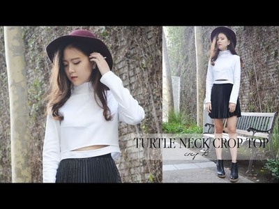 DIY Turtleneck Crop Top