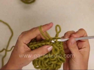 DROPS Crochet Tutorial: How to crochet loop stitches