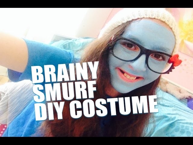 Easy DIY - Do It Yourself No-Sew Halloween Costume Brainy Smurf