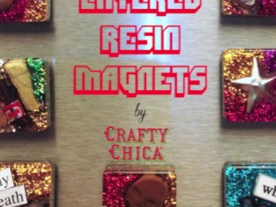 Easy Resin Magnets || DIY Gift Project
