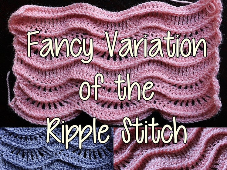 How to crochet a Fancy Variation of the Ripple Stitch - Crochet Lessons