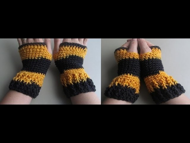 How to Crochet Fingerless Gloves. Wristers by ThePatterfamily