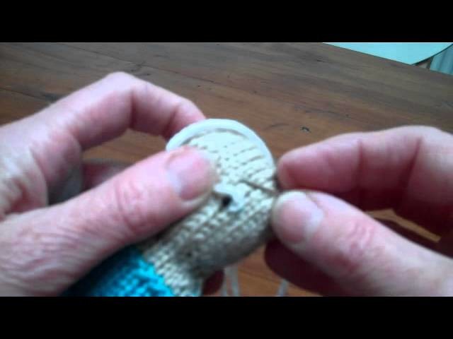 How to embroider the eyes on your knits