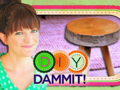HOW-TO Make a Concrete Stool w. Allison Fields - DIY DAMMIT!