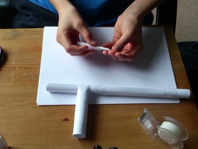 How to make a paper blow dart gun that shoots through cardboard!