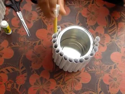 How to Make a Pencil Holder Box, Origami Pencil Holder