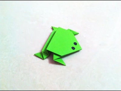 How to make an origami paper frog | Origami. Paper Folding Craft, Videos and Tutorials.