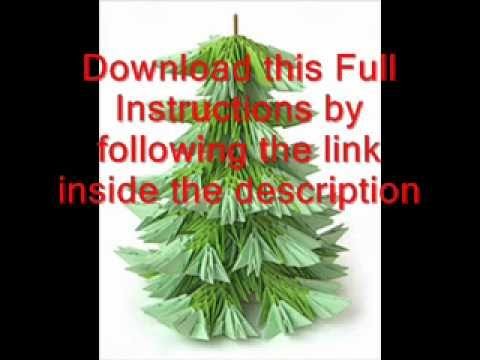 How to make easy 3d origami christmas tree