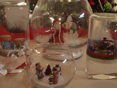 HOW TO: SNOW GLOBES & WATERLESS SNOW GLOBES (CHRISTMAS CRAFT)