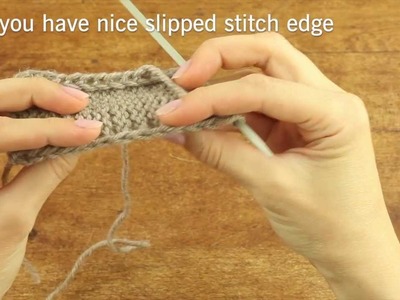 Krentu Patterns : How to make a slipped stitch edge