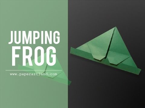 Let's make an origami Frog that can jump ( Traditional )