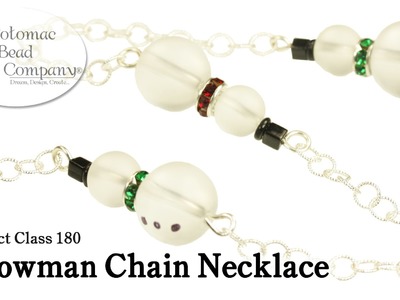 Make a Snowman Chain Necklace