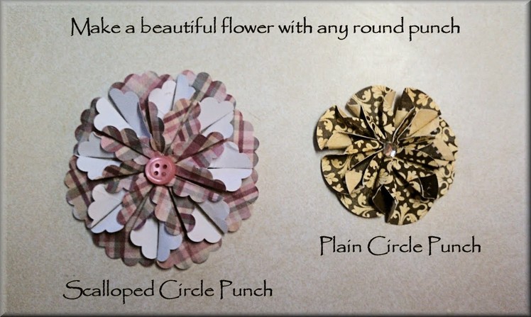 Make Beautiful Flowers From Circle Punches