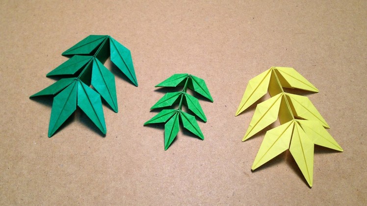 Origami Flower. Marigold  Leaf Instructions.  (Toshikazu Kawasaki)