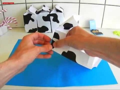 Origami - Milk Carton made with Paper