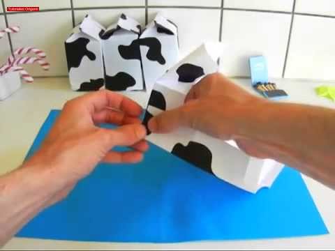 Origami - Milk Carton made with Paper