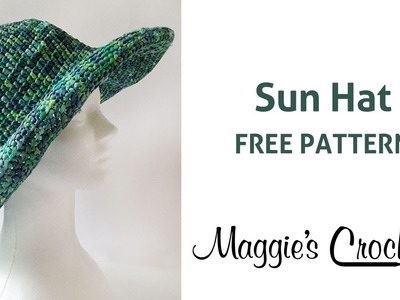 Raffia Sun Hat Free Crochet Pattern - Right Handed