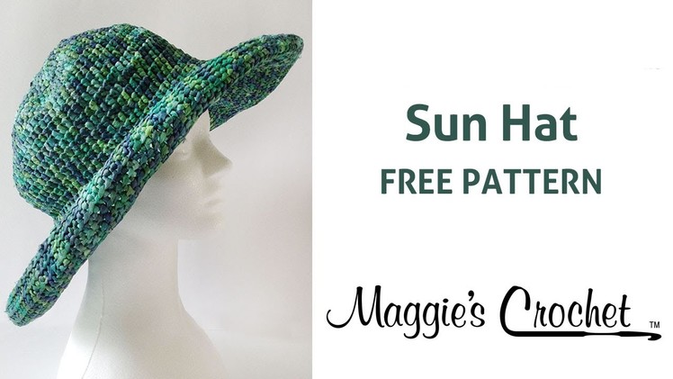 Raffia Sun Hat Free Crochet Pattern - Right Handed