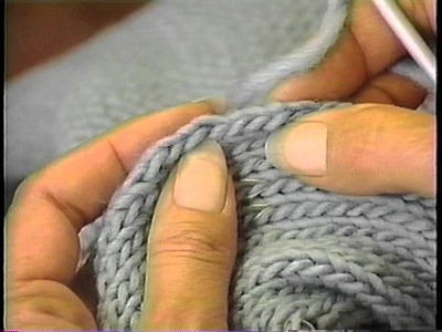 Sweater Finishing: Pick up and knit along armhole edge