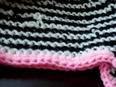 Tutorial-Crochet Zebra Beanie (Part-3)