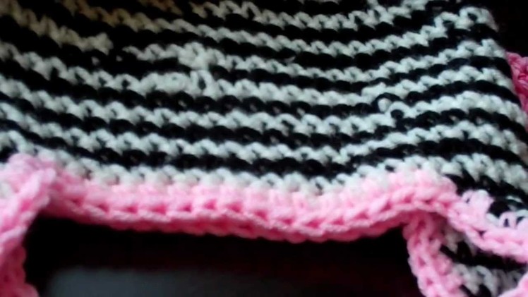 Tutorial-Crochet Zebra Beanie (Part-3)