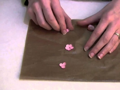 Video Tutorial creating a Card Candy flower with tacky glue by Lesley Oman from Hungry Heffy Crafts