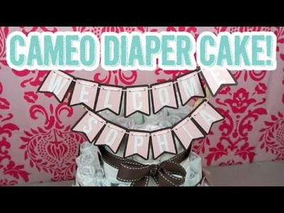 516: DIY Baby Shower Diaper Cake Using Silhouette Cameo
