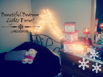 Christmas DIY Decor~Beautiful Bedroom Lights!