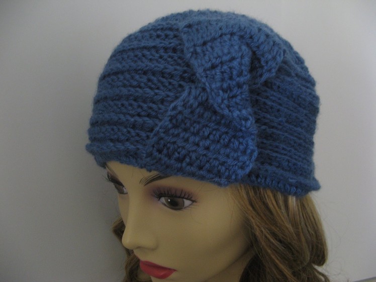 Crochet Horizontal Rib stitch headband and Hat