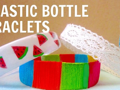DIY Bracelets Recycling Plastic Bottles: Watermelon, Tribal & Lace