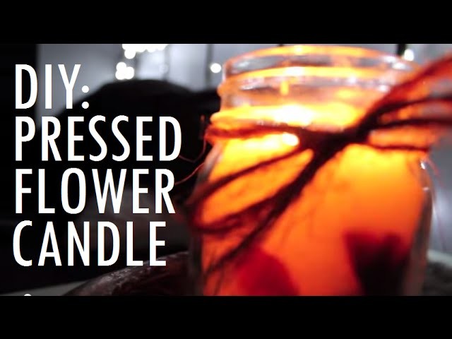 DIY | Dried Flower Candle (Perfect Christmas Gift Idea)