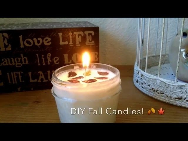 DIY Fall Candles 