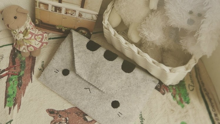 DIY FASHION: How To Sew A Pusheen Cat Wallet Tutorial